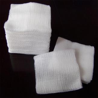 5x5cm 7.7x7.5cm 10x10cm Wholesale Custom Size 100% Cotton Medical Gauze Swabs Gauze Sponges Absorbent Gauze Pads